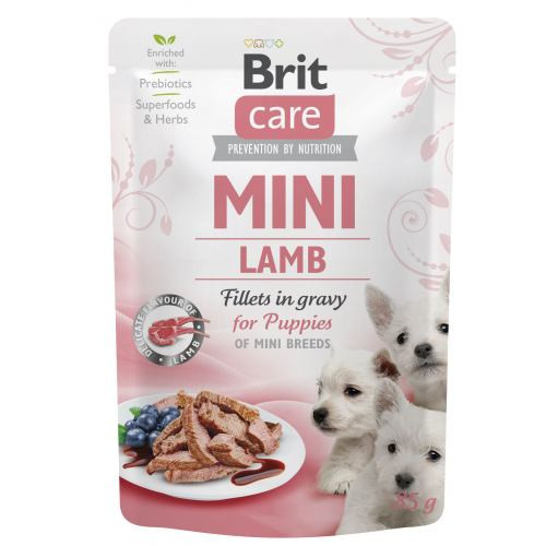 Корм влажный Brit Care Mini для щенков филе с ягненком в соусе 85 г Киев - изображение 1