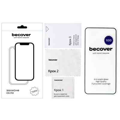 Стекло защитное BeCover Samsung Galaxy S24 FE SM-S721 10D Black (712486) Винница