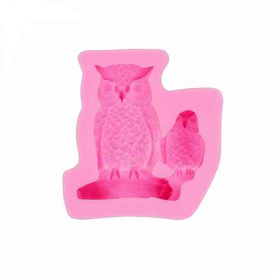Силиконовая форма Сова 49 на 56 мм розовый Киев