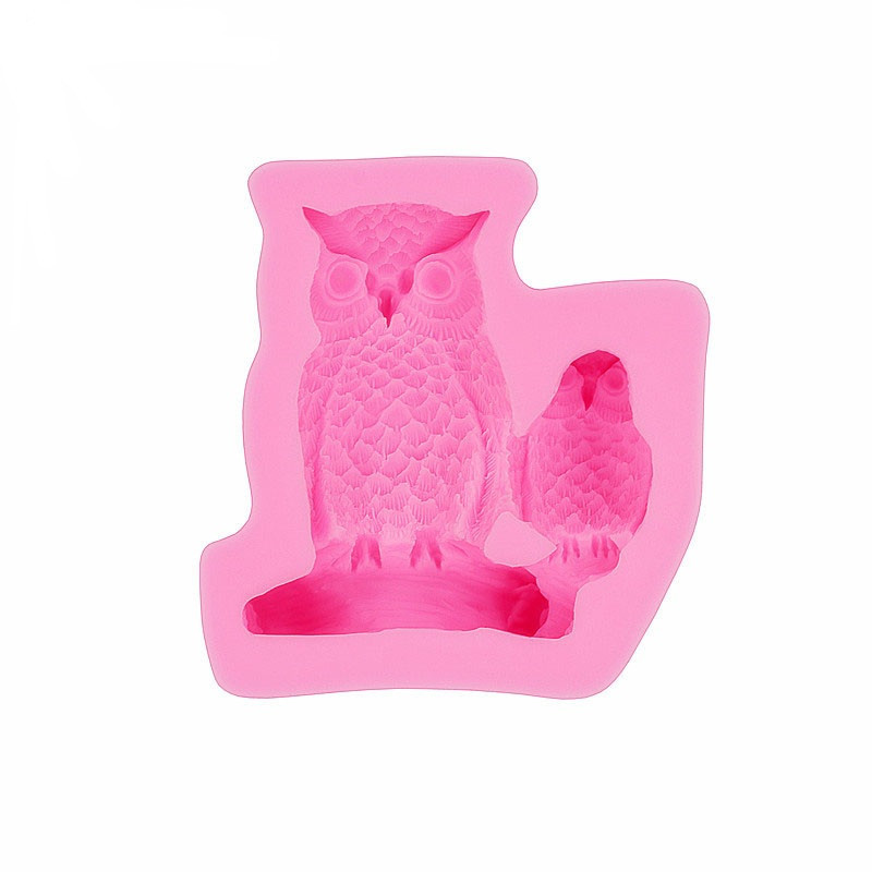 Силиконовая форма Сова 49 на 56 мм розовый Киев - изображение 4