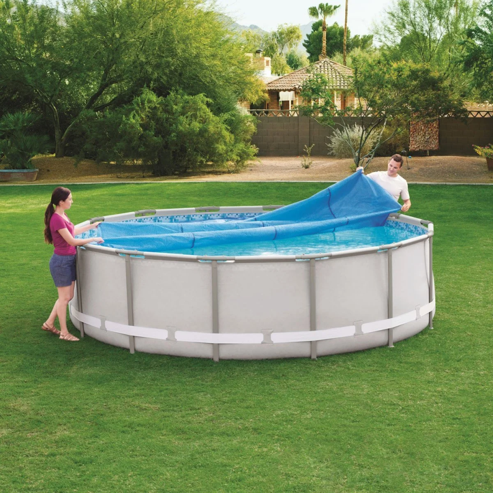 Теплосберегающее покрытие (солярная пленка) для бассейна Intex 28013 диаметр 448 см Винница - изображение 10