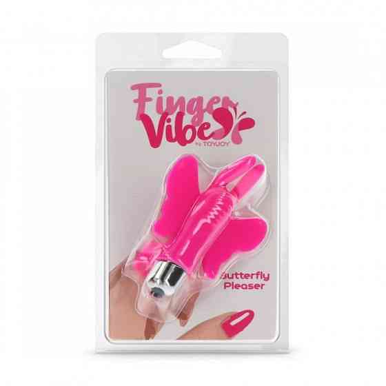 Вібратор на палець ToyJoy Butterfly Pleaser, рожевий Sex Aura Київ
