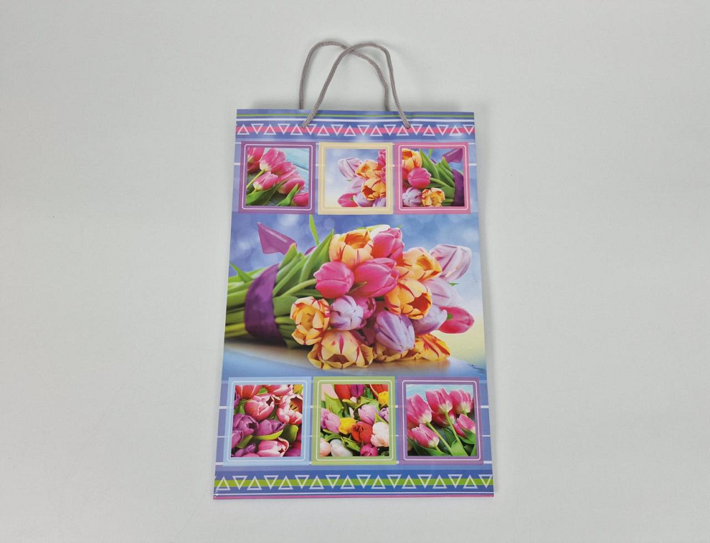 Большой бумажный пакет вертикальный  25/37/8(артBV-017) (12 шт) Харьков - изображение 2