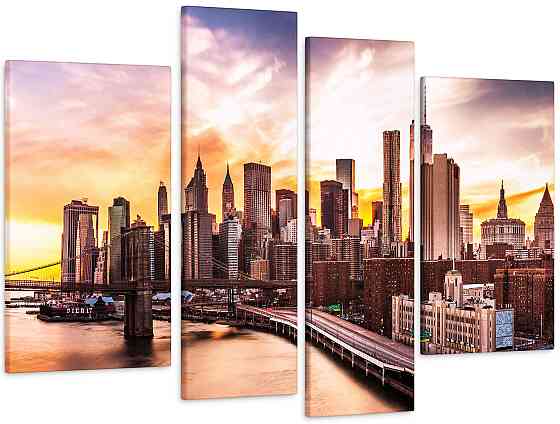 Модульная картина Город Art-126_4 115x170 см Киев