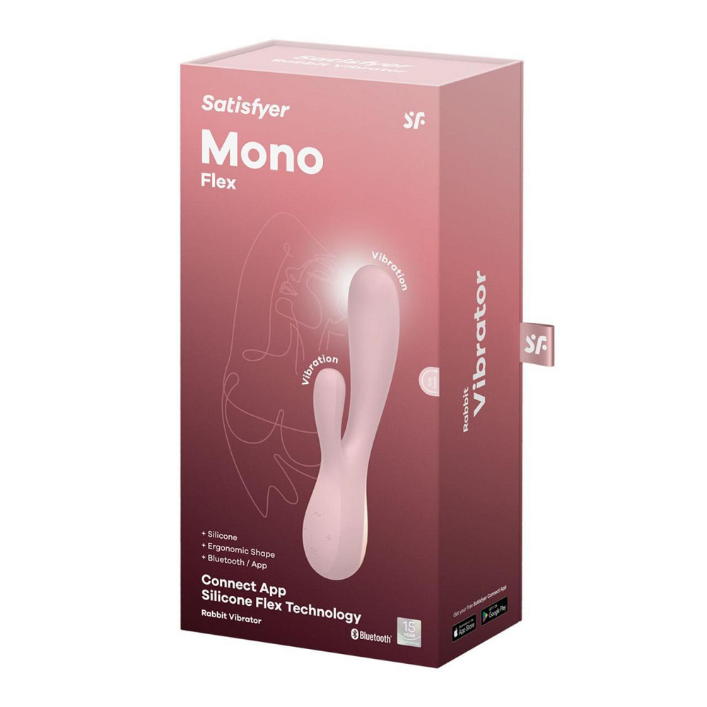 Смарт вибратор-кролик Satisfyer Mono Flex Mauve, 2 мотора, управление через интернет Sex Aura Киев - изображение 4