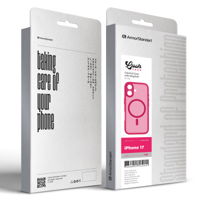 Чехол для мобильного телефона Armorstandart Lush MagCase Apple iPhone 17 Pink (ARM87484) Винница - изображение 3