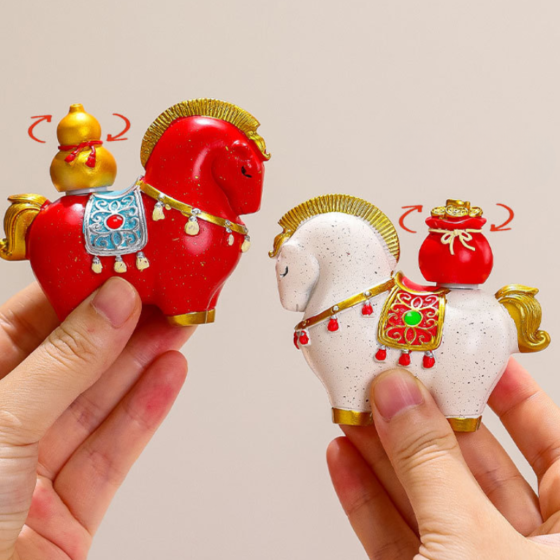 Фигурка Лошадка Разбогатей немедленно 8.5 х 6.8 см из полистоуна Белый Одесса