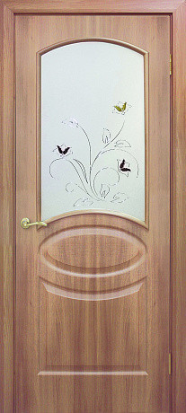 Межкомнатные двери Омис Лика ЗС+КМ Золотой Дуб 600х2000 мм Киев - изображение 1