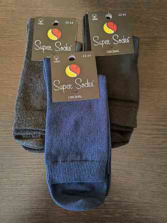 Шкарпетки чоловічі високі. Класичні чоловічі шкарпетки (3 шт.) SuperSocks. Розмір 42-44 Київ