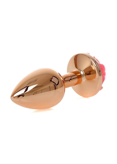 Анальная побка Plug-Jewellery Red Gold PLUG ROSE- Pink Sex Aura Киев - изображение 4