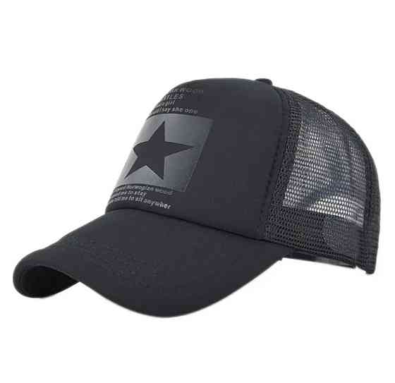 Бейсболка летняя с принтом для мужчин и женщин 54-60 черный Киев