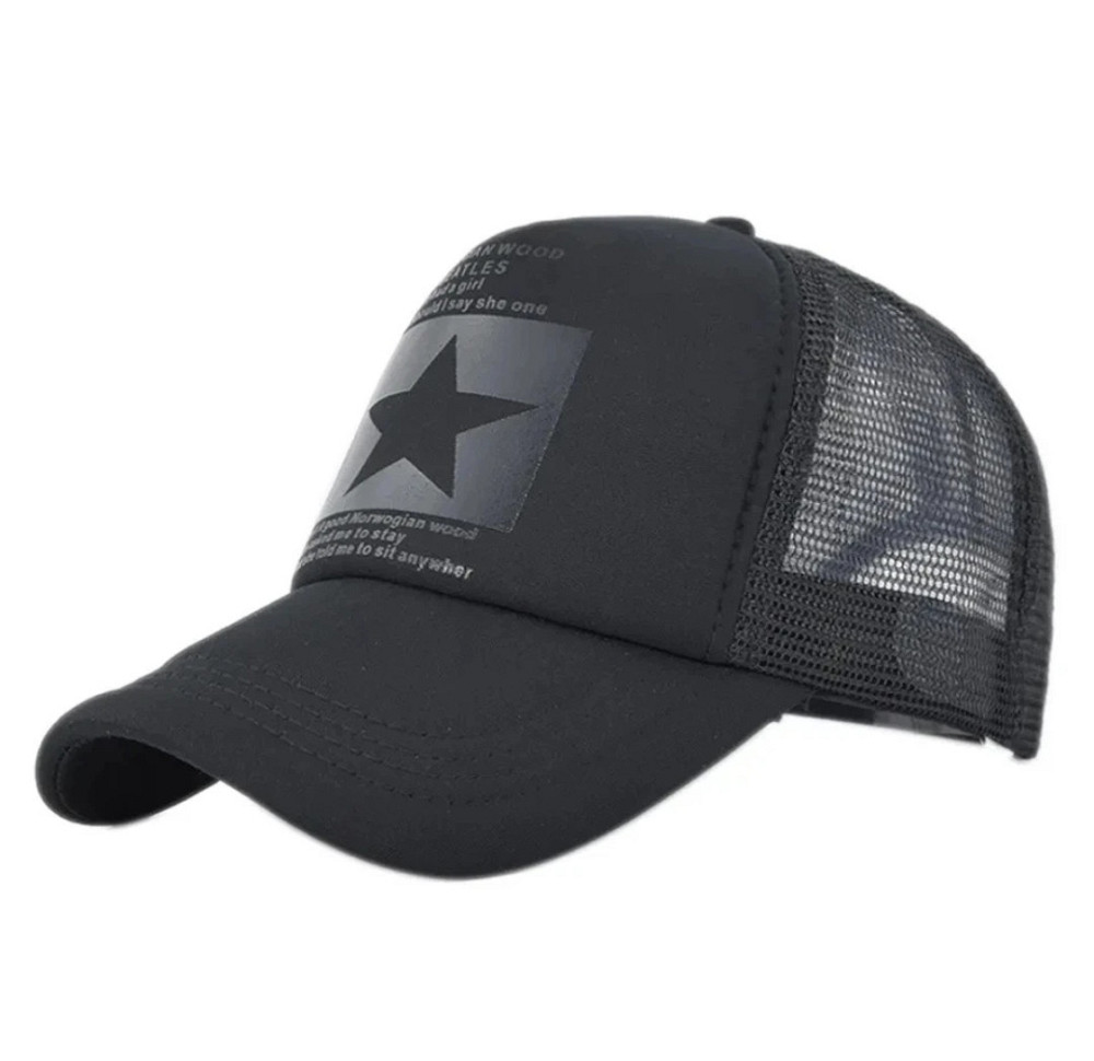 Бейсболка летняя с принтом для мужчин и женщин 54-60 черный Киев - изображение 3