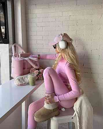 Жіночий стильний костюм із якісного мікродайвінгу Рожевий, 44/46 Одеса