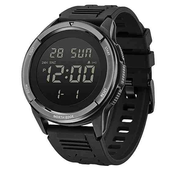 Часы мужские тактические водостойкие North Edge Terrax Sport Black (2 ремешка) Киев