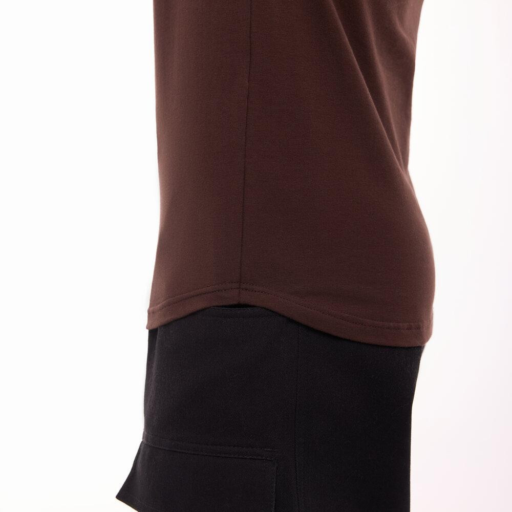 Шоколадный мужской лонгслив Pobedov Dune. Черная мужская кофта из кулира Киев - изображение 8