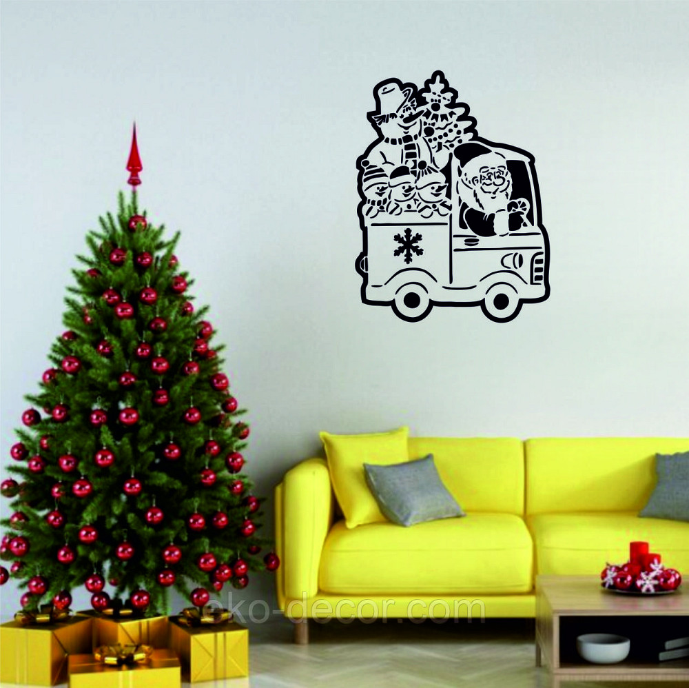 Декоративное настенное Панно «Новый год», Декор на стену 110*83 см Киев - изображение 2