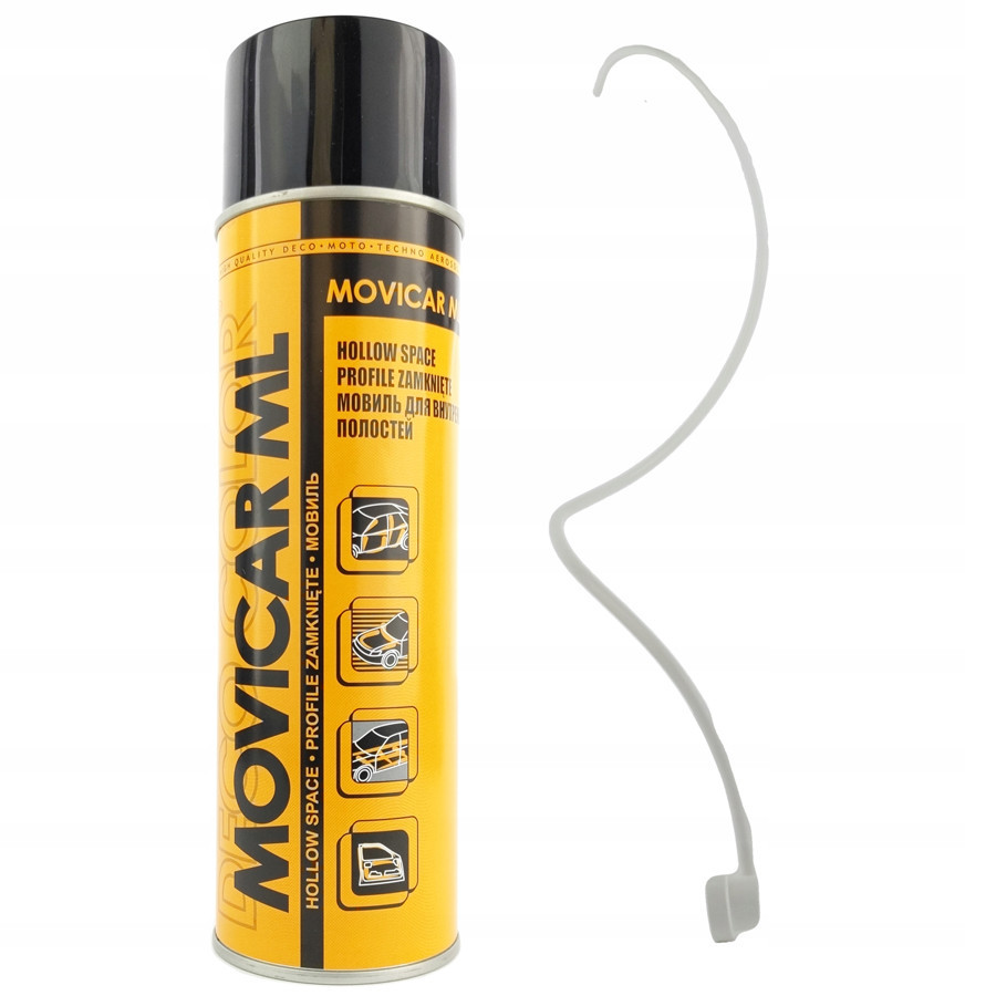 Мовіль аерозольний "Movicar" жовтий (янтарний) зі шлангом 500мл DecoColor Київ - фото 1