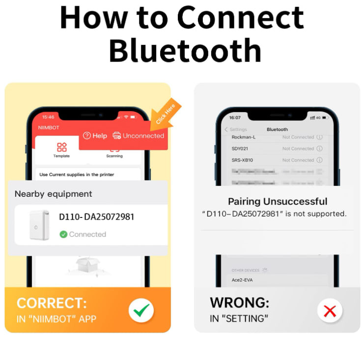 Термопринтер для друку наклейок NIIMBOT D110 (Білий) Миколаїв - фото 6