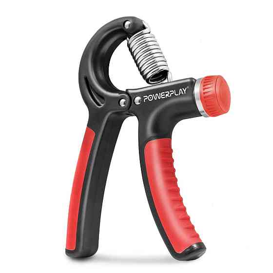 Еспандер кистьовий PowerPlay PP-4323 з регульованим навантаженням 10-40 кг. Strength Grip Чорно-черв Каменское
