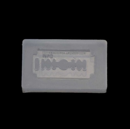 Молд силиконовый Лезвие 45 на 25 мм серый Киев - изображение 1