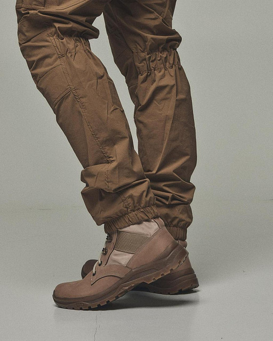 Військовий чоловічий демісезонний койот костюм з липучками для шевронів і капюшоном Водонепроникний Львів - фото 8