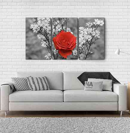 Модульна картина Квіти Троянда Art-3_3А Київ