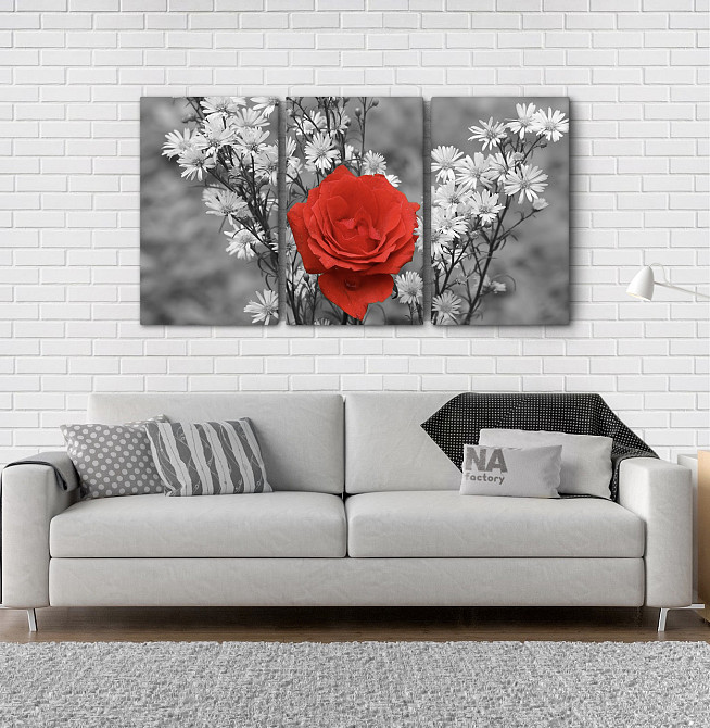 Модульна картина Квіти Троянда Art-3_3А Київ - фото 2