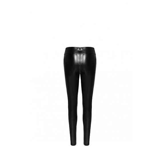 Леггинсы сексуальные со змеиным принтом L F274 Noir Handmade, черные Sex Aura Киев