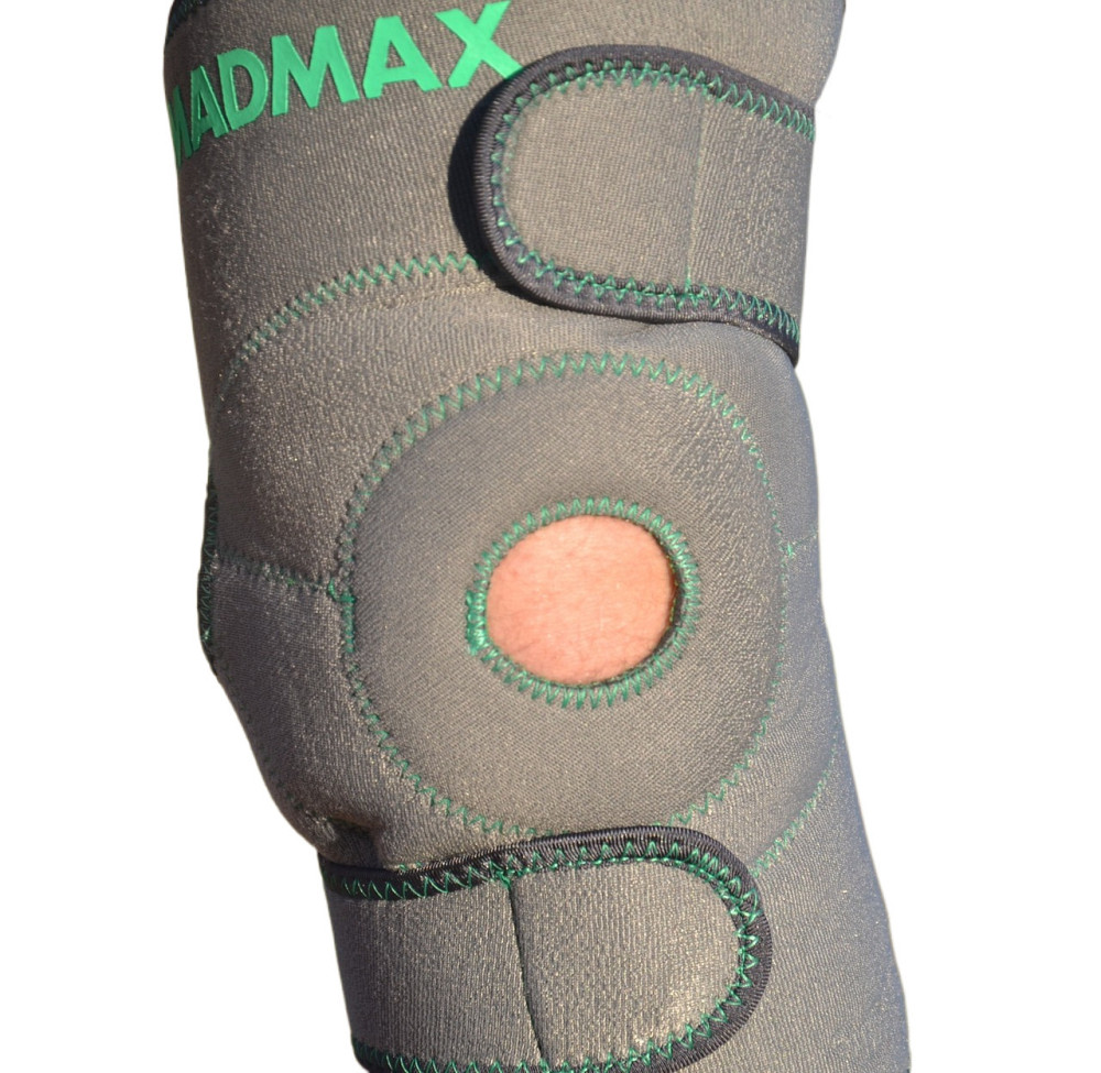 Наколінник MadMax MFA-295 Zahoprene Universal Knee Support Dark Grey/Green (1шт.) Кам'янське - фото 3