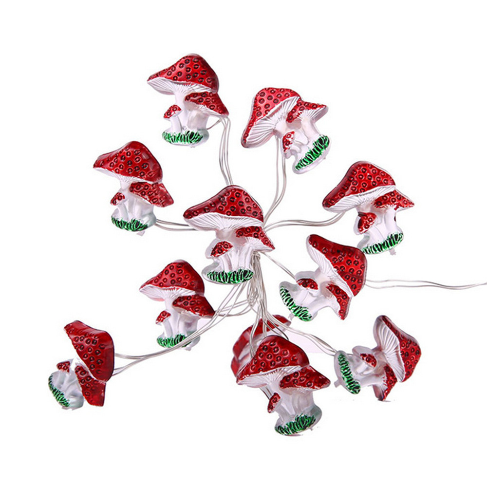 Світлодіодна гірлянда Грибочки 1м 10 ламп для декору, оформлення подарунків та різдвяних інсталяцій Одеса - фото 6