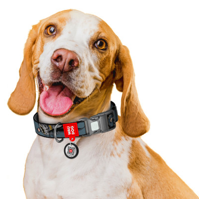 Ошейник для животных WAUDOG Nylon с QR паспортом "Тень Бэтмена", пластиковый фастекс, S (280-1078) Винница - изображение 6