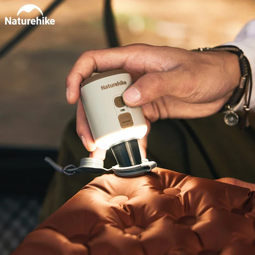 Міні насос - нічник - вентилятор Naturehike CNK2300DQ022, бежевий Киев - изображение 11