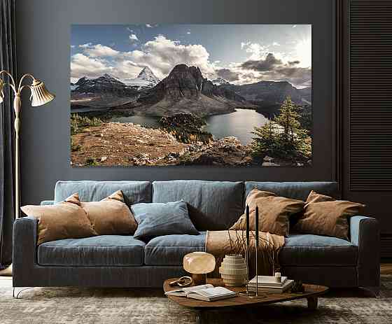 Картина холст у вітальню / спальню   Природа гір     MLP_72 ( 60х30см ) 50x100 см Київ