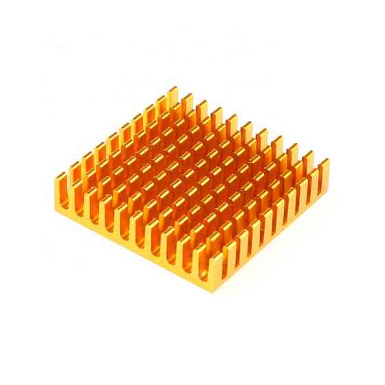 Алюминиевый радиатор (пассивное охлаждение) для LED матриц, VGA, MB 40x40x11мм, клейкий Киев