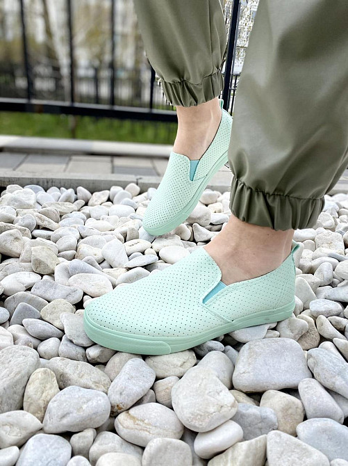 IDEAL Сліпони жіночі IDEAL WX37 бірюзовий (літо, еко-шкіра) (1374) лише 41р. Коломия - фото 1