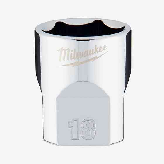 Головка хромированная метрическая 3/8'' MILWAUKEE, 18мм Одесса