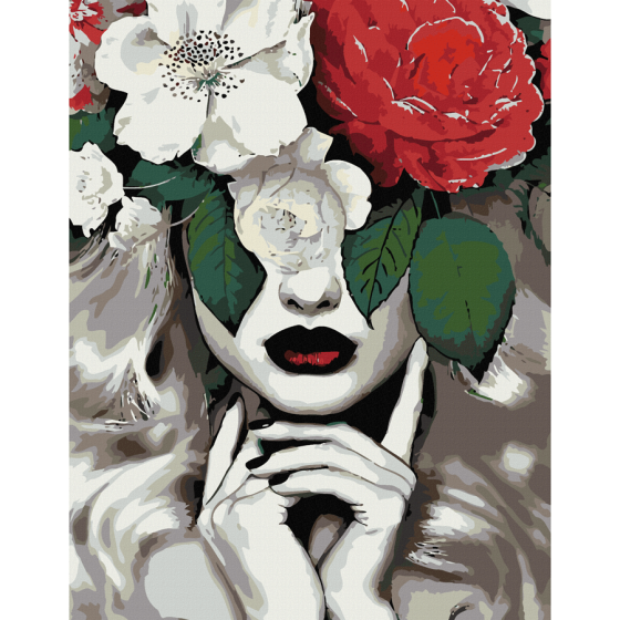 Картина за номерами „Flower Queen“ 35×45см ROSA START Київ