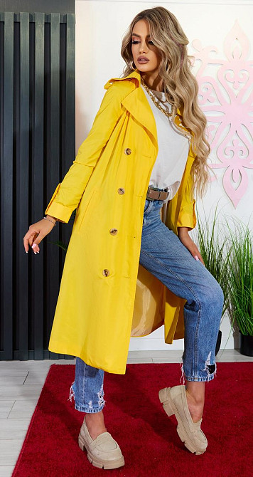 Легкий жовтий тренч (44) Київ - фото 5