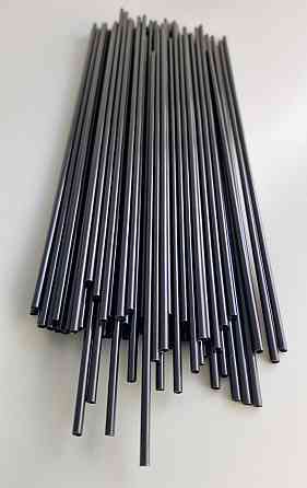 Трубочка Соломка алкогольна пряма d3 25см Махито чорна (500 шт) Харків