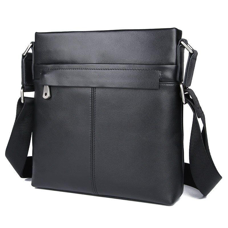 Сумка чоловіча в гладку шкіру Vintage 14981 Чорна Київ - фото 10