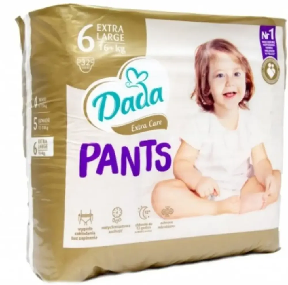 Подгузники-трусики Dada Extra Care размер 6.Вес 16+ кг 32 шт. Киев - изображение 1