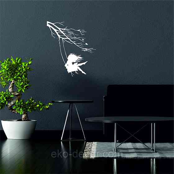 Декоративне настінне Панно «Дівчинка та голуб» Декор на стіну 70*62 см, Білий Київ