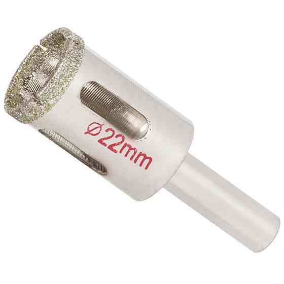 Коронка алмазная по керамике и стеклу Ø22мм SIGMA (1541221) Киев