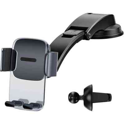 Універсальний автотримач Baseus Easy Control Clamp Car Mount Holder (A Set) Black (SUYK000001) Вінниця