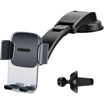 Универсальный автодержатель Baseus Easy Control Clamp Car Mount Holder (A Set) Black (SUYK000001) Винница - изображение 1