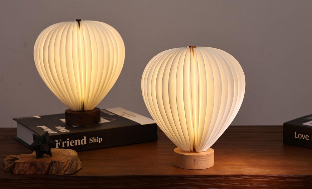 Світильник на акумуляторі Gingko Aeris Папір і натуральний бук Київ - фото 6