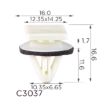 Кріплення молдингу Hyundai, Kia, Jeep, Chrysler, Dodge, Mitsubishi, Toyota — 15225 | 8581837000, 87770-02000, 85815-33100 Ковель