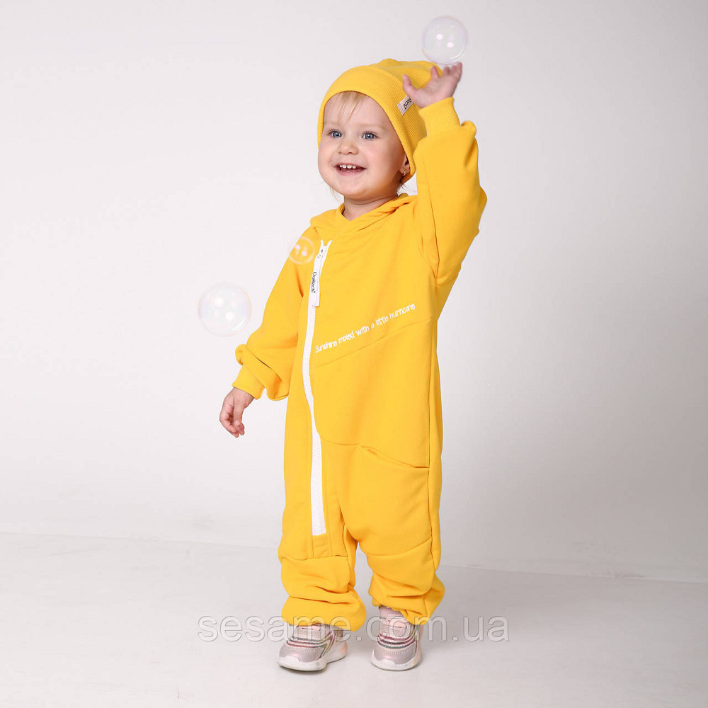 Комбінезон трикотажний ромпер Драйв Жовтий Харків - фото 3