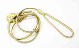 65726 Повідець-зашморг 8мм "ПРЕМІУМ" шкіряний круглий 1.8 м Бежевий Вінниця