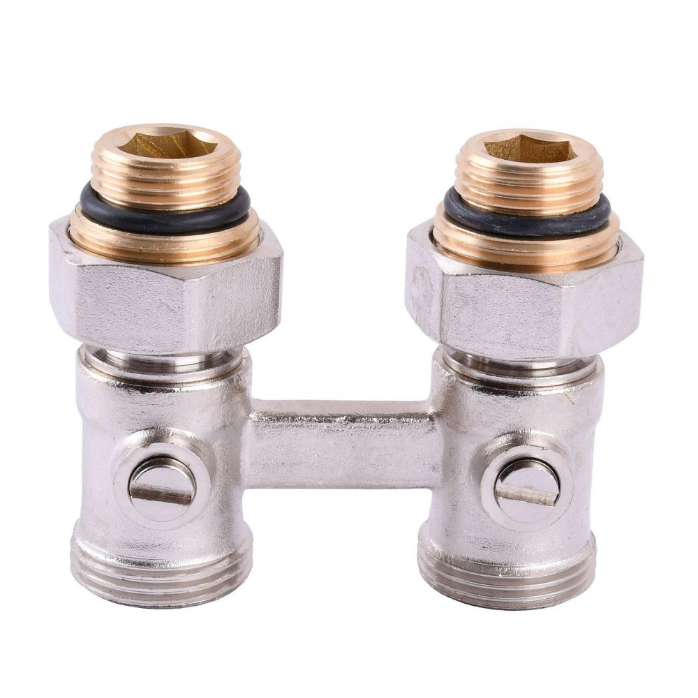 Вузол нижнього підключення панельного радіатора SOLOMON NV 5103 прямий кульовий 3/4″ (000010946) Київ - фото 1